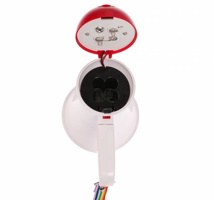 Мегафон ручной Rad-02, 5 Вт, дальность до 50 м, запись 10 сек, 3 режима, белый